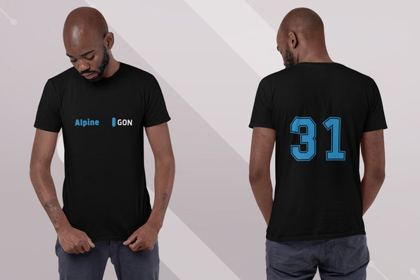 Personalized  Racing Team T-Shirt: Custom Name & Number, Racing Gift