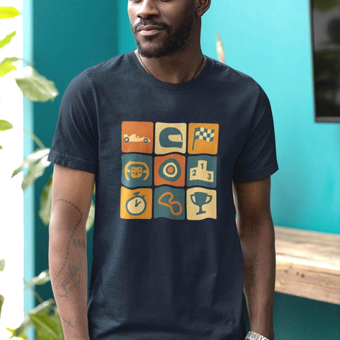 Retro Formula  Racing Icons T-Shirt: Vintage Motorsport Tee