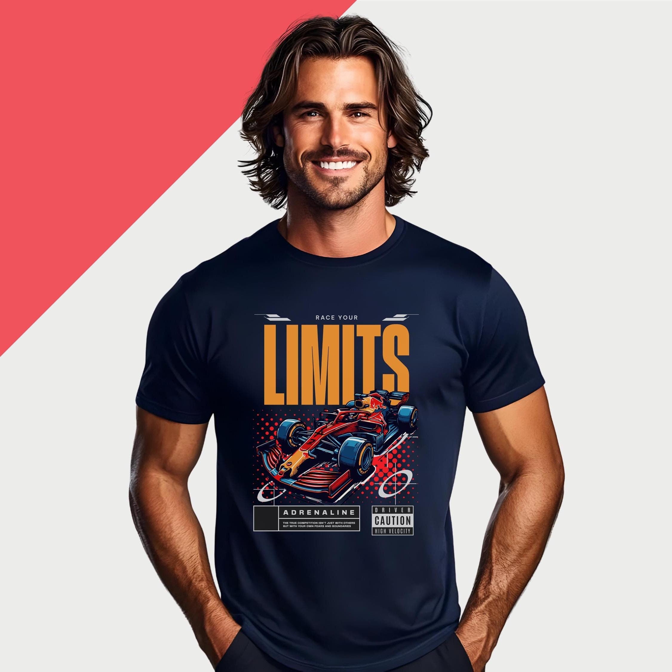 Formula Graphic Tee: Race Your Limits Motorsport Shirt