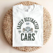 Easily Distracted By Cars T-Shirt: Formula Racing Fan Apparel