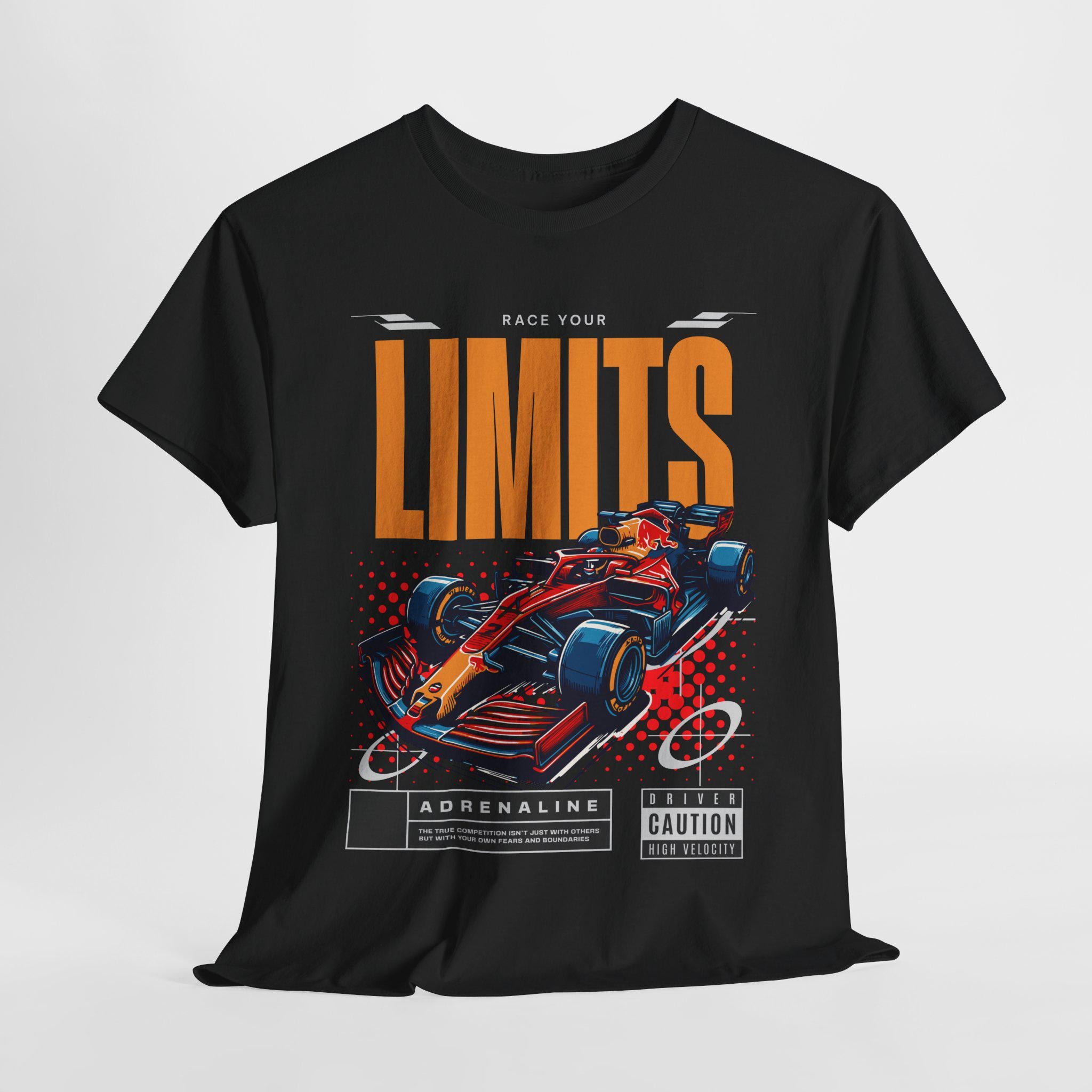 Formula Graphic Tee: Race Your Limits Motorsport Shirt