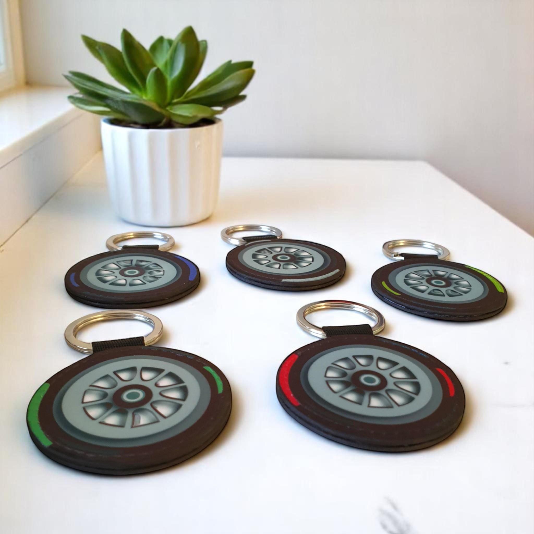 Tyre Keychain: Racing Car Lover Gift