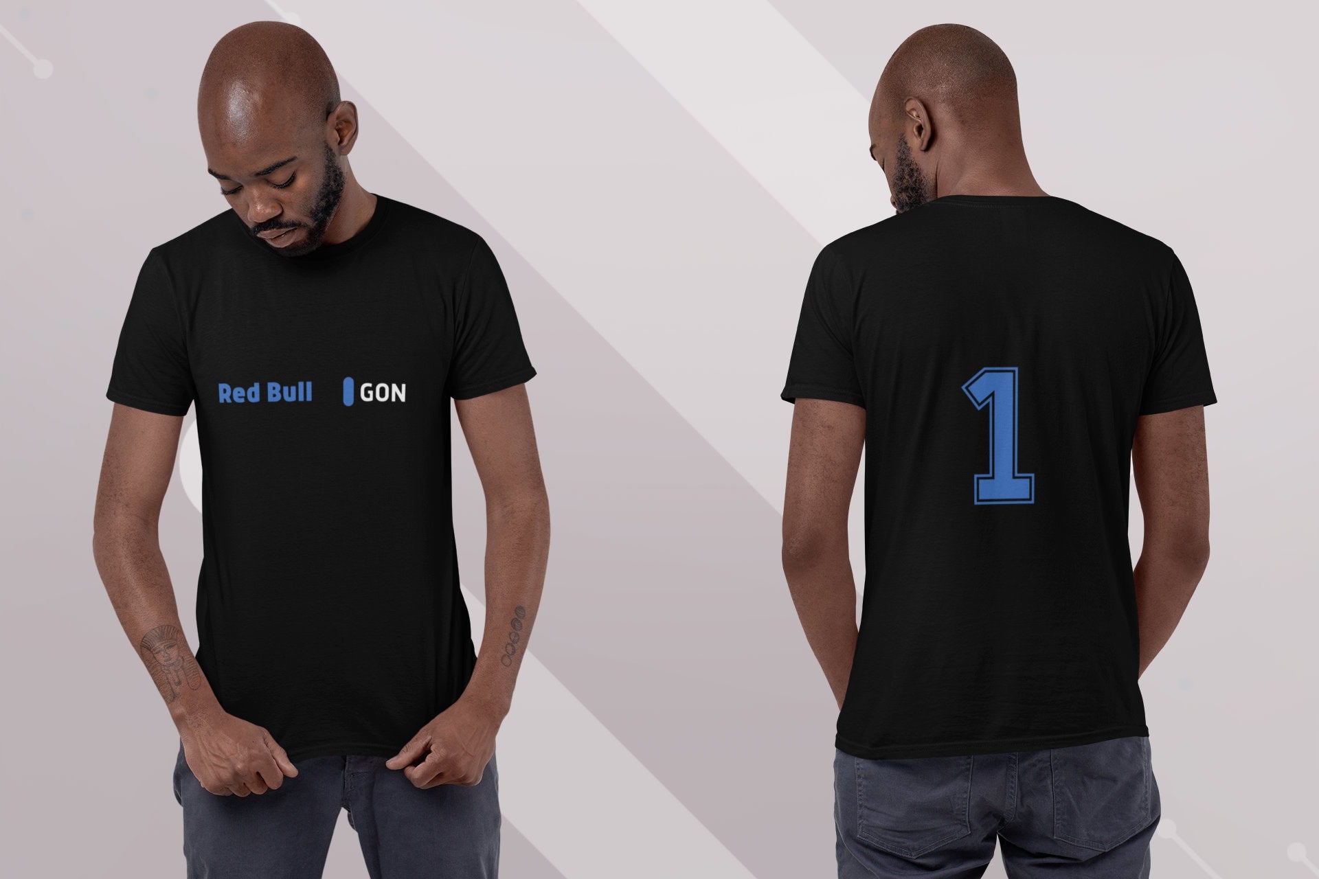 Personalized  Racing Team T-Shirt: Custom Name & Number, Racing Gift