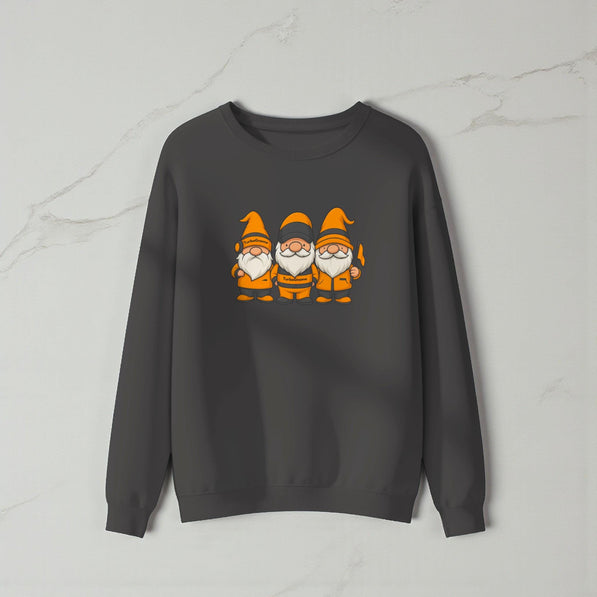 Orange and Black Racing Gnomes T-Shirt: Funny Formula Fan Apparel