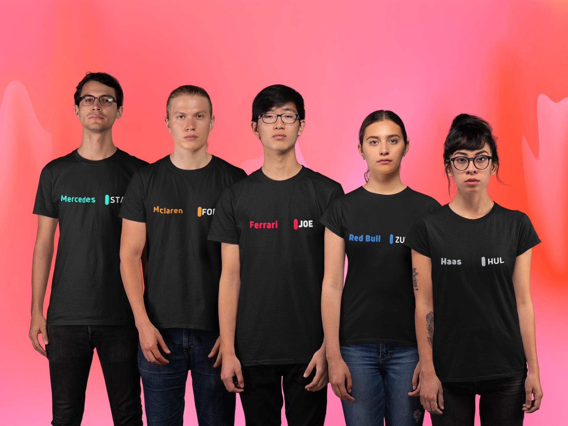 Personalized  Racing Team T-Shirt: Custom Name & Number, Racing Gift