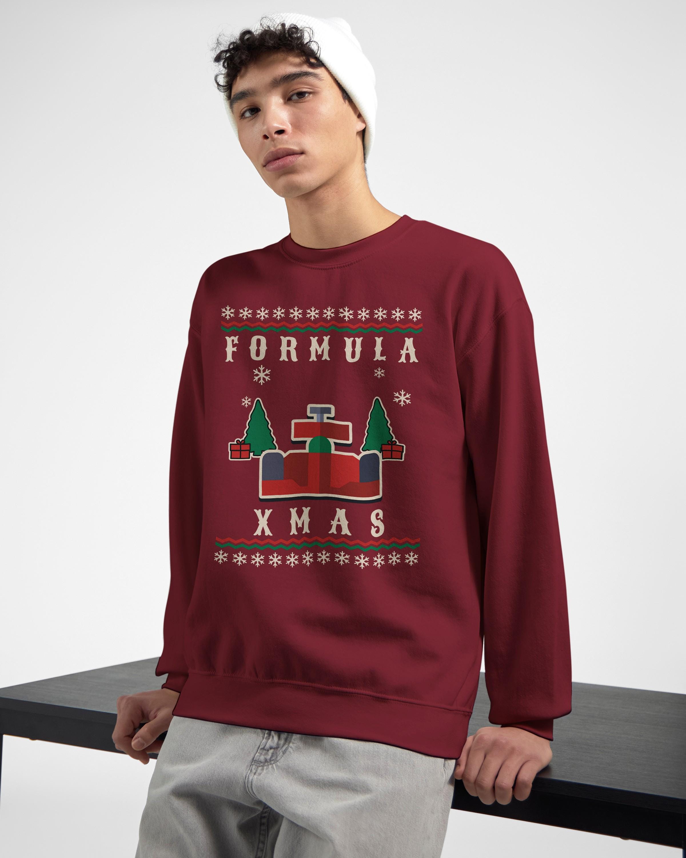 Formula Car Christmas Sweatshirt: Formula Xmas Pullover for Racing Fans