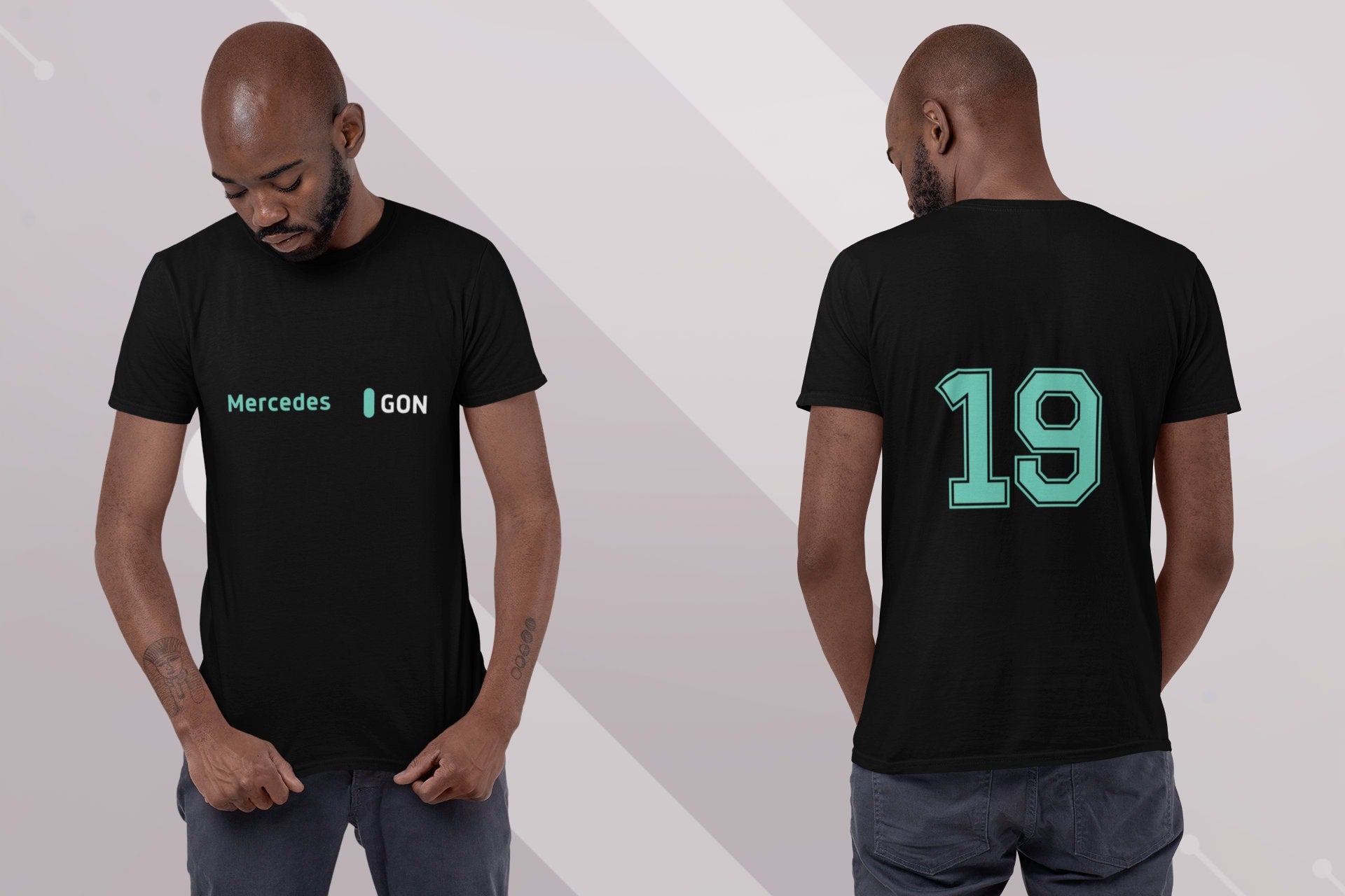 Personalized  Racing Team T-Shirt: Custom Name & Number, Racing Gift