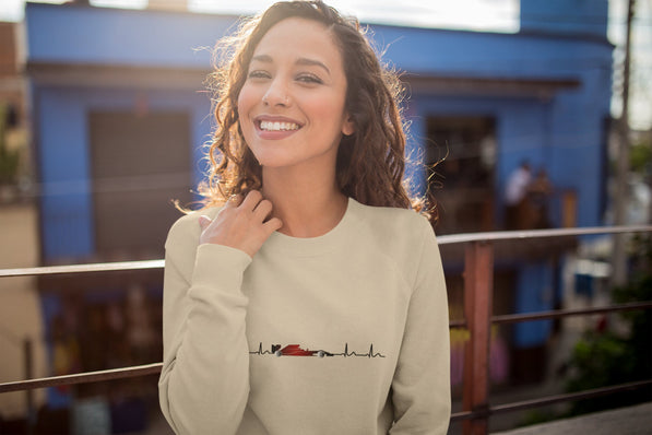 F1 Heartbeat Sweatshirt | Racing Car Pulse Crewneck