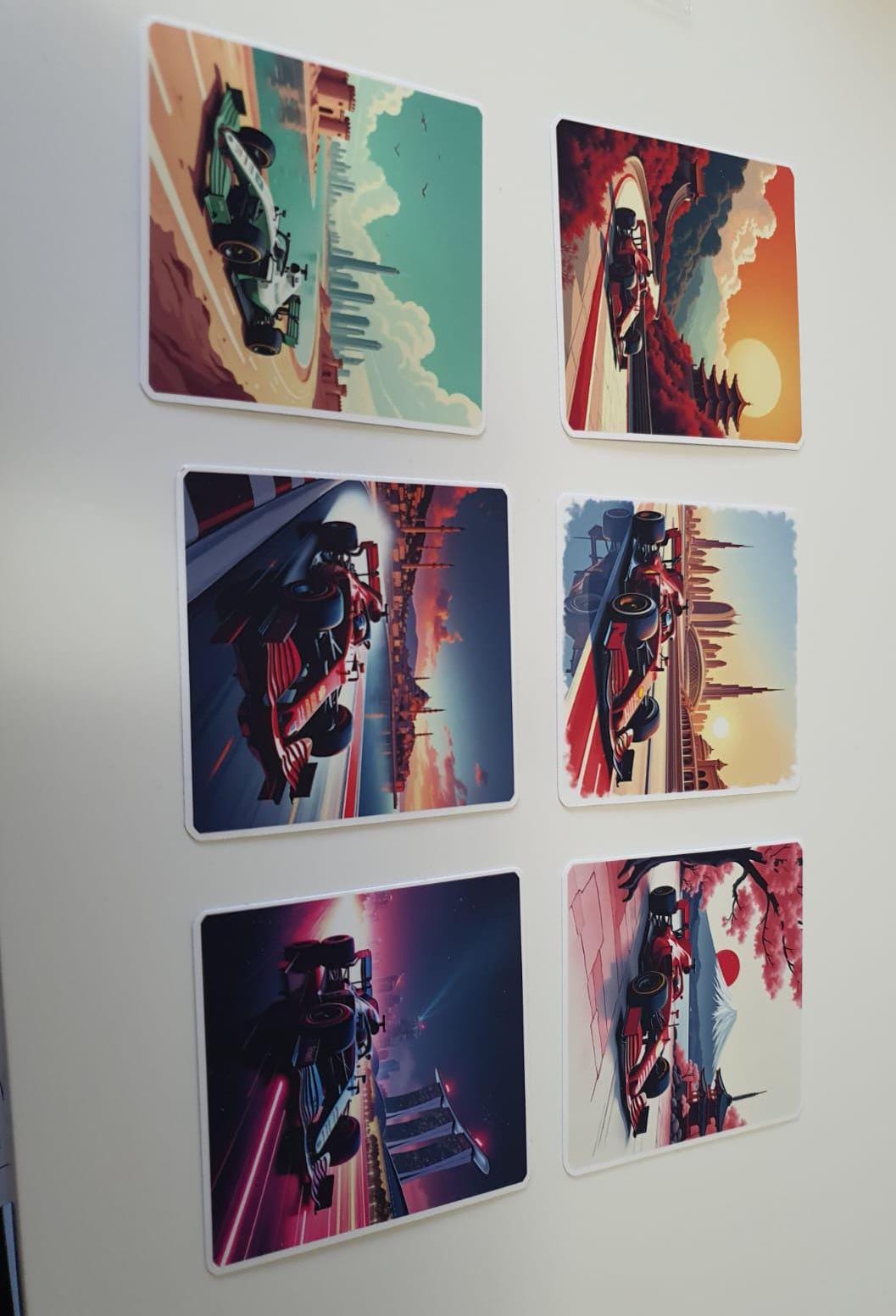 Formula Race Car Sticker: Motorsport Vinyl Decal, Grand Prix Art