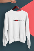 F1 Heartbeat Sweatshirt: Formula 1 Car Racing Fan Gift