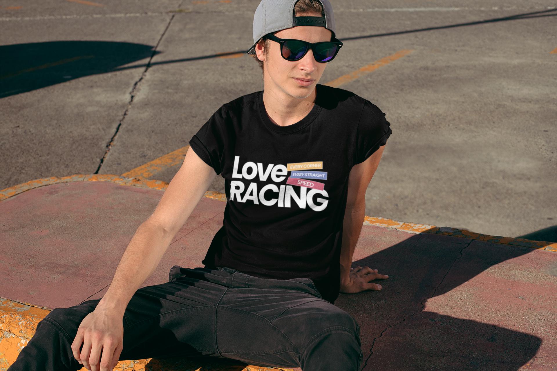 Love Racing T-Shirt:  Formula Race Fan Apparel