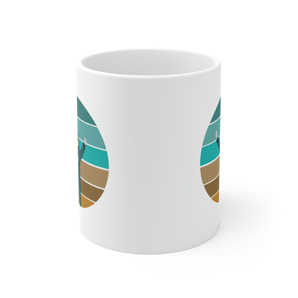 Green Formula Driver Mug: Handmade Minimalist Motorsport Gift