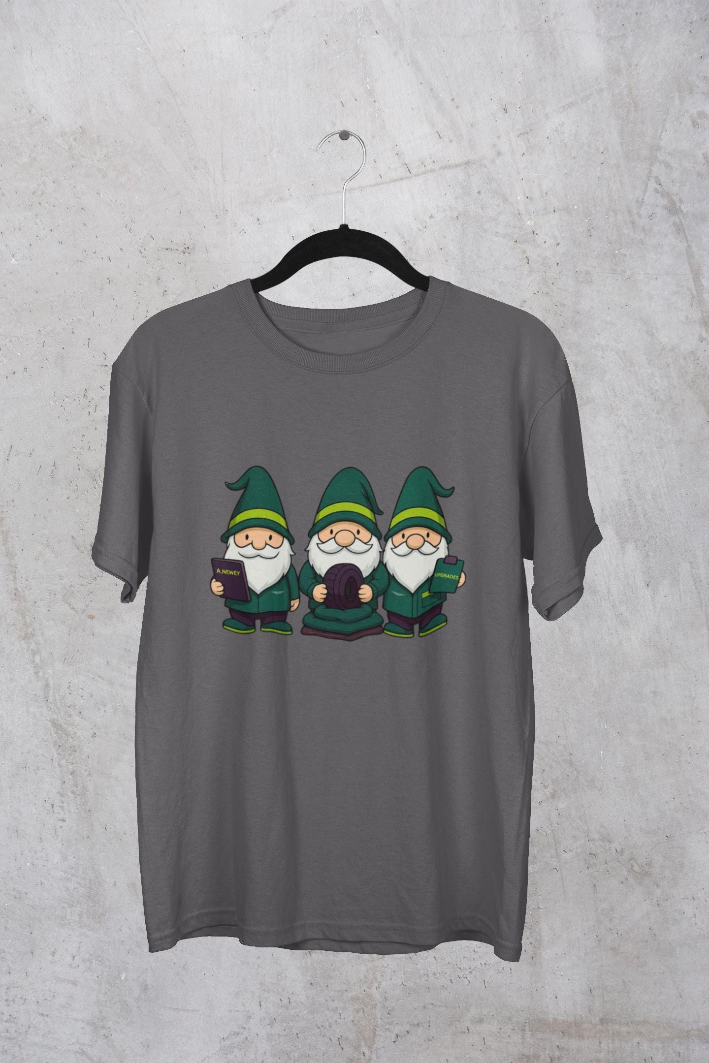 Racing Gnomes Sweatshirt:Green and Yellow Funny Formula Fan Apparel
