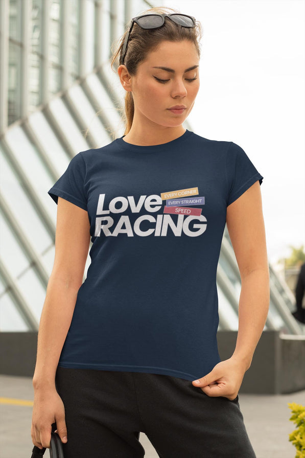 Love Racing T-Shirt:  Formula Race Fan Apparel