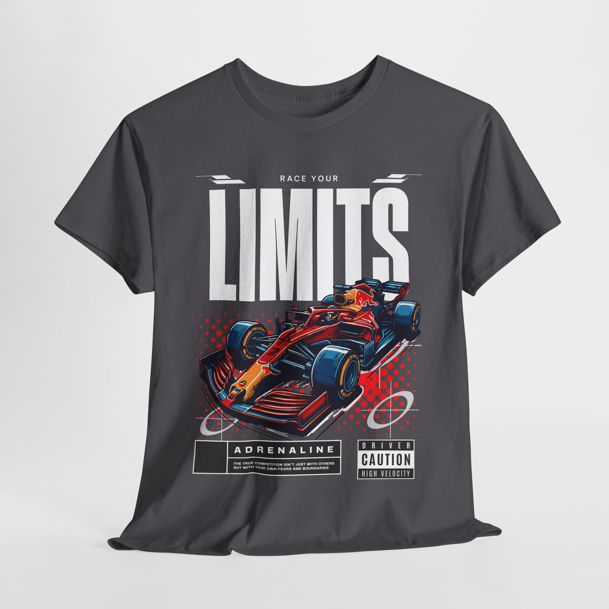 Formula Graphic Tee: Race Your Limits Motorsport Shirt