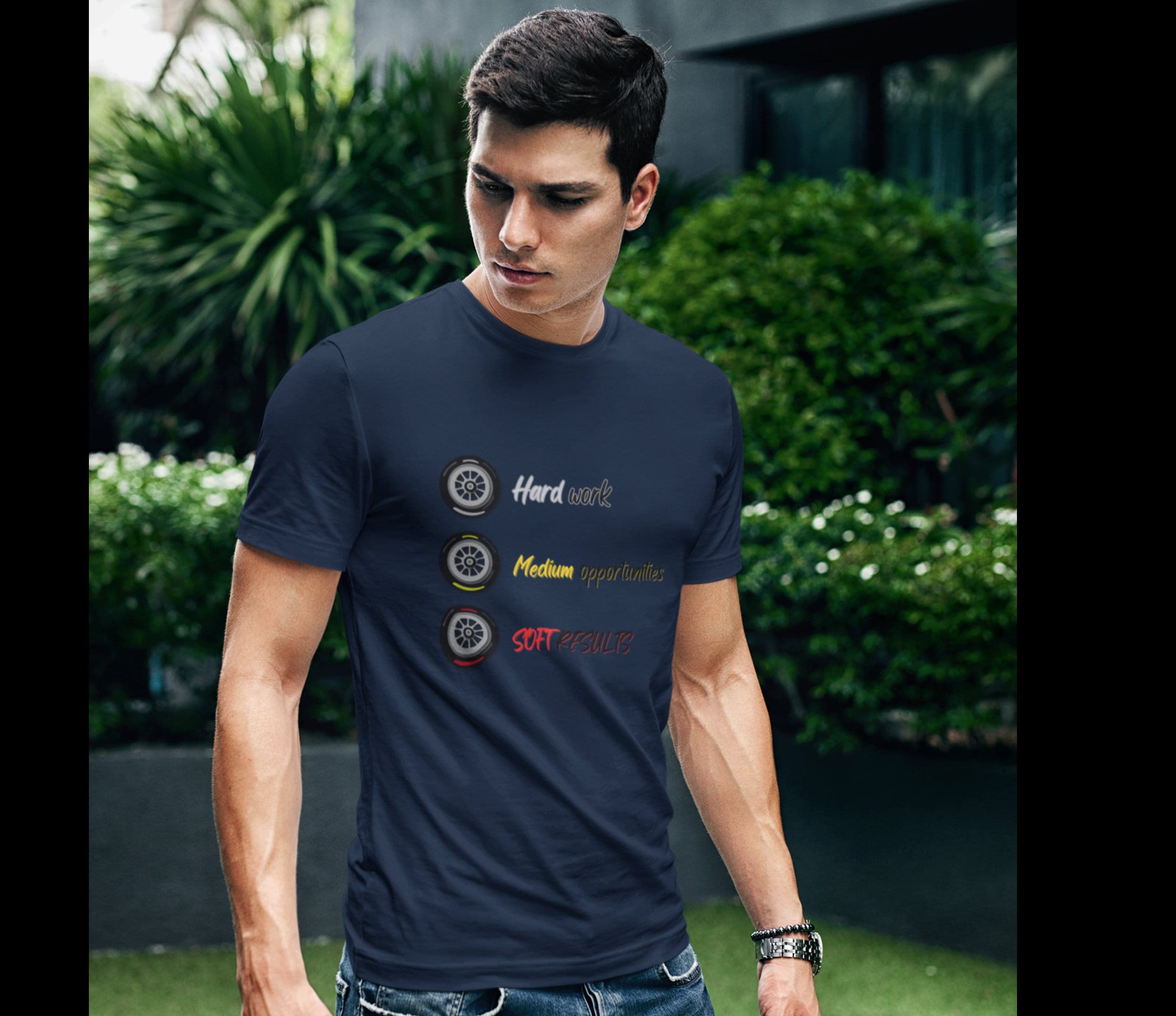 F1 Tyre Racing T-Shirt: Formula One Motorsport Tee