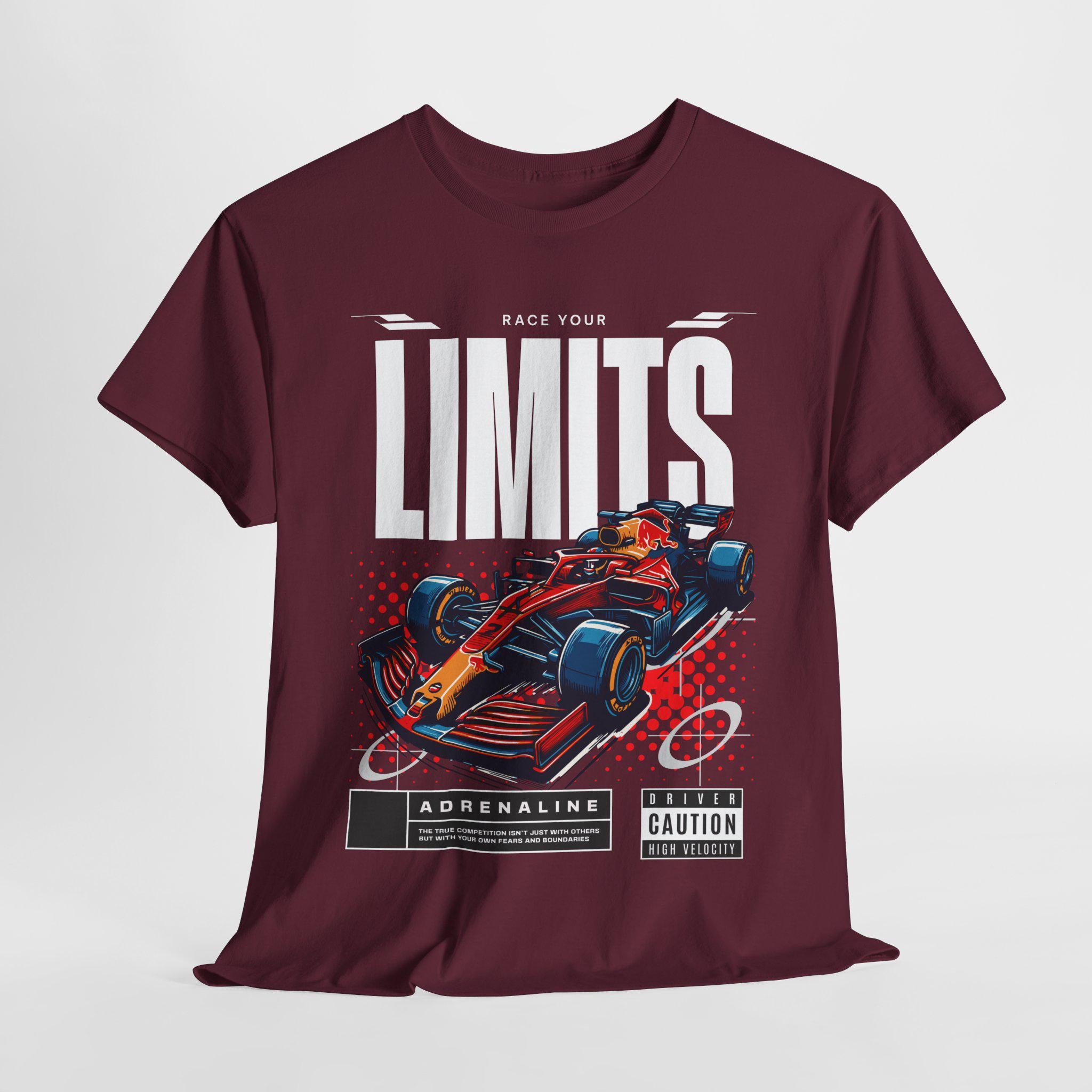 Formula Graphic Tee: Race Your Limits Motorsport Shirt