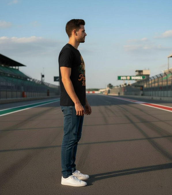 Papaya Rules Formula Racing Graphic Tee: Retro Motorsport Unisex Shirt