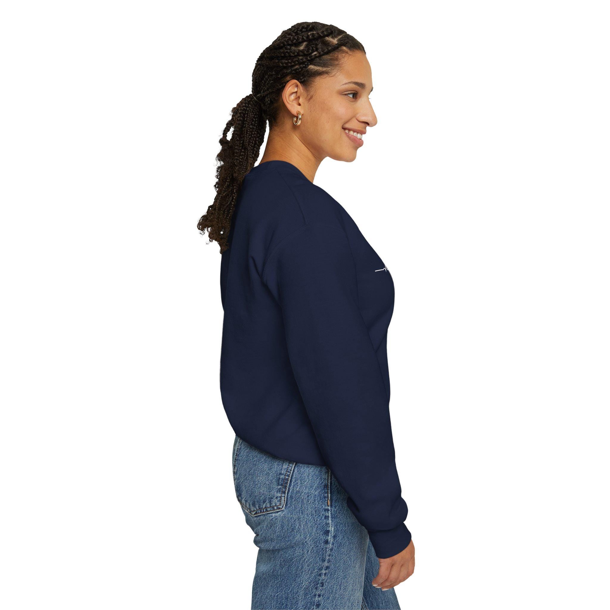 F1 Heartbeat Sweatshirt | Racing Car Pulse Crewneck