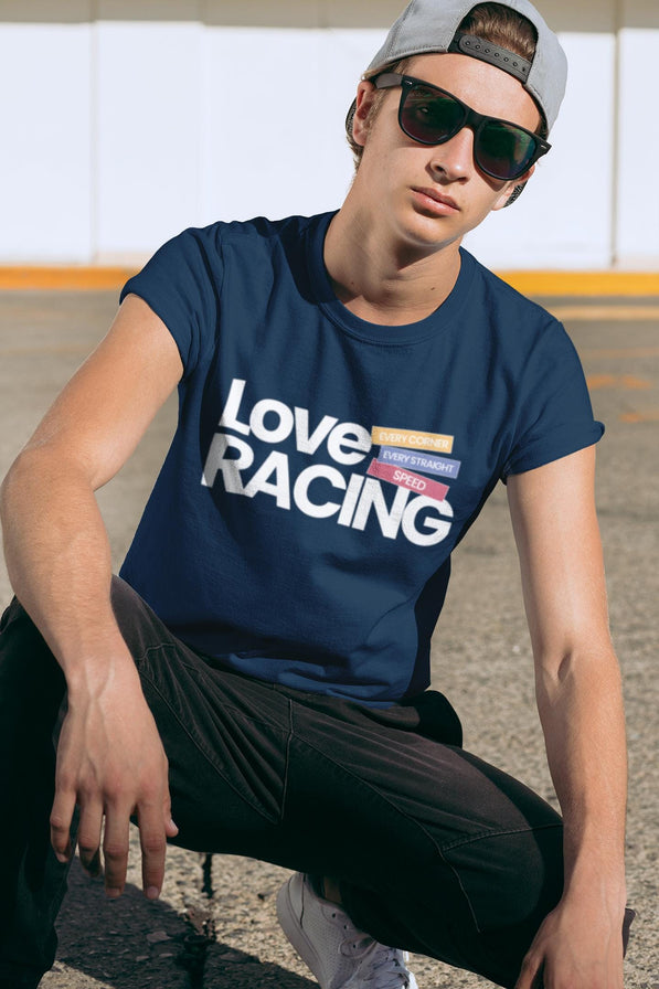 Love Racing T-Shirt:  Formula Race Fan Apparel