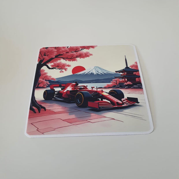 Formula Race Car Sticker: Motorsport Vinyl Decal, Grand Prix Art