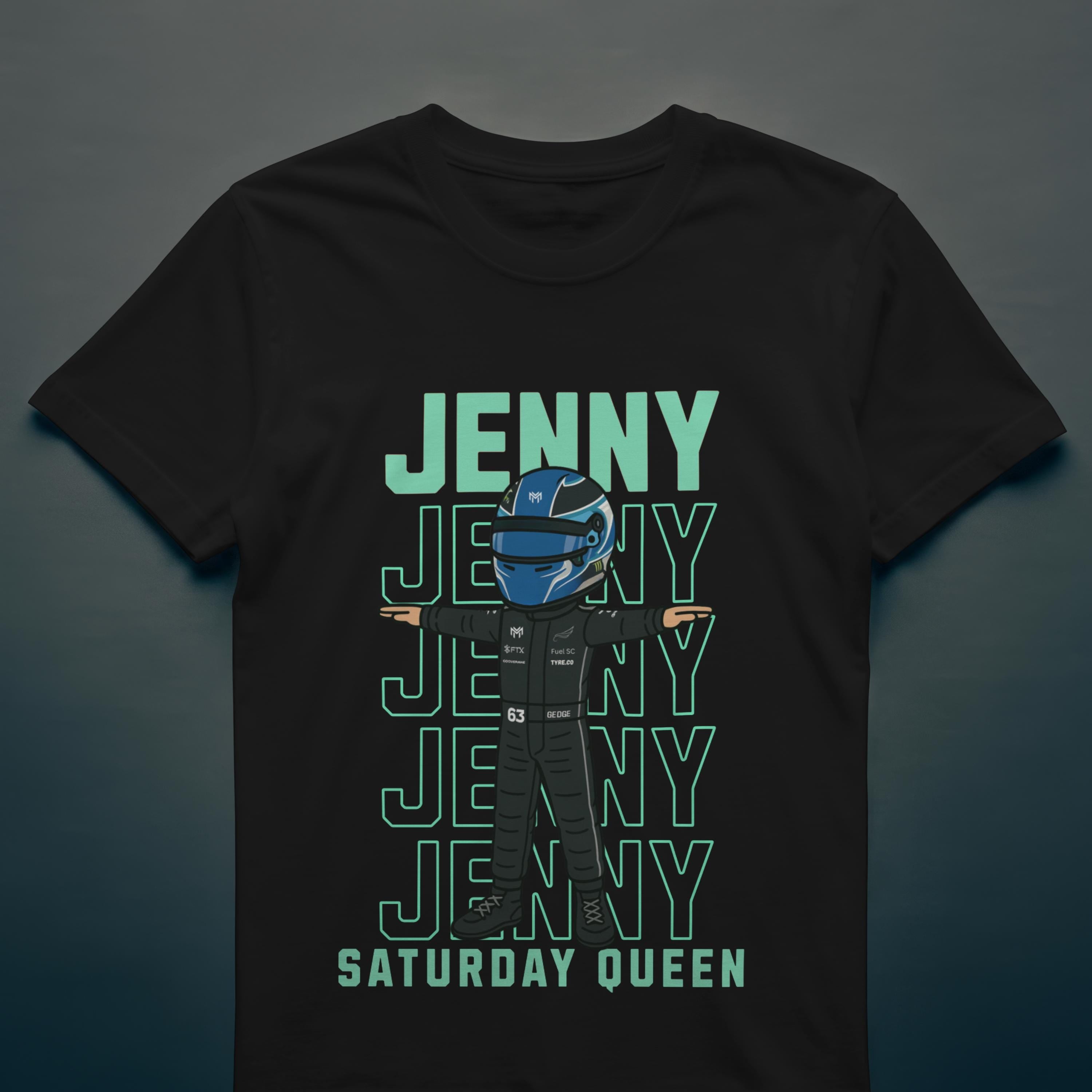 Custom Racing Driver T-Shirt -Personalised Name & Number - Cartoon Racer Tee -Custom Colour Suit Helmet