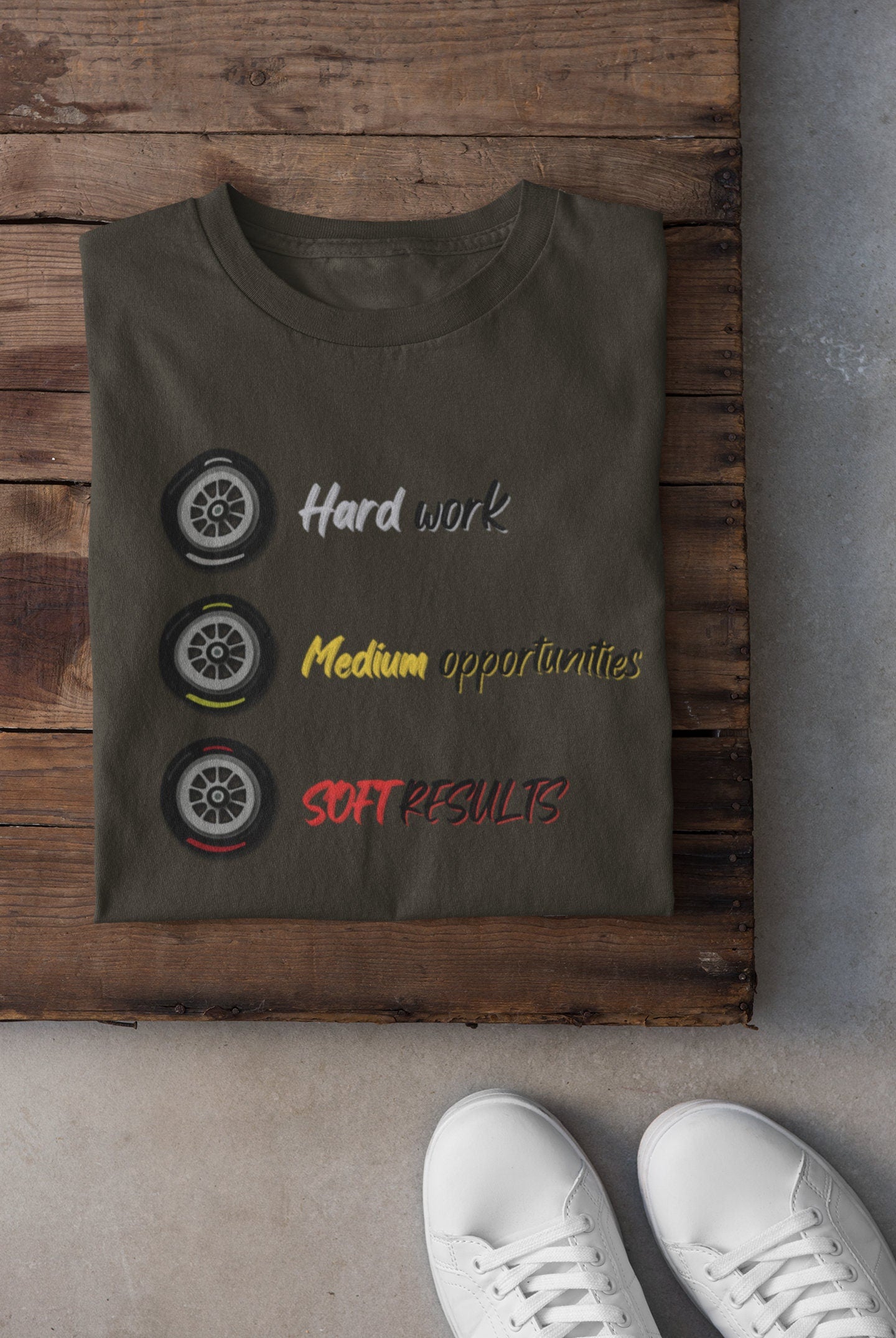 F1 Tyre Racing T-Shirt: Formula One Motorsport Tee