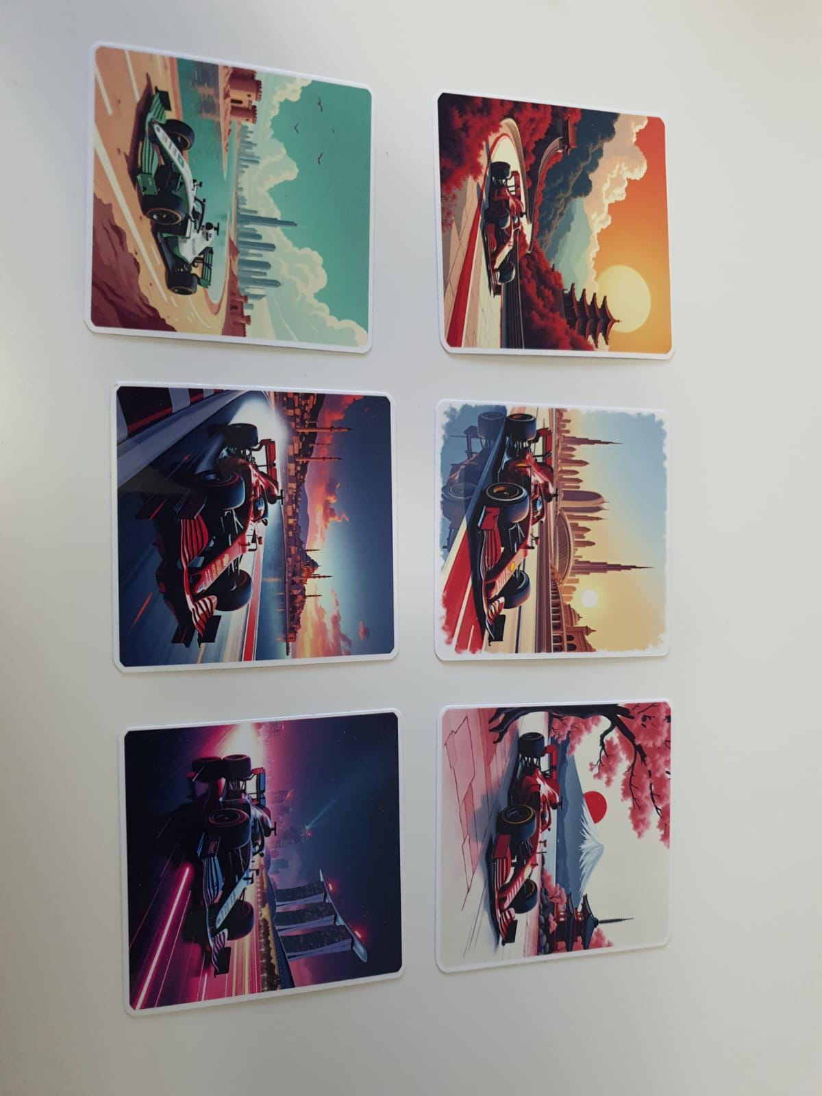 Formula Race Car Sticker: Motorsport Vinyl Decal, Grand Prix Art