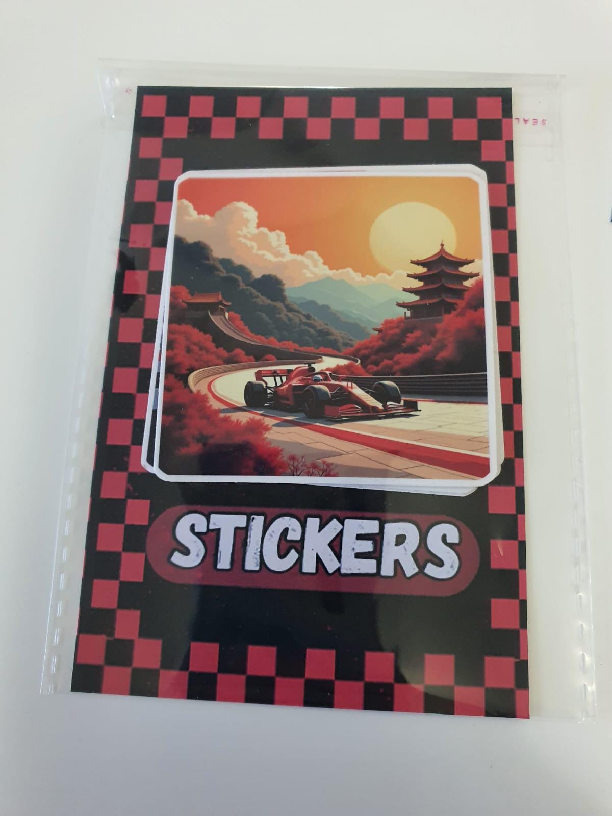 Formula Race Car Sticker: Motorsport Vinyl Decal, Grand Prix Art