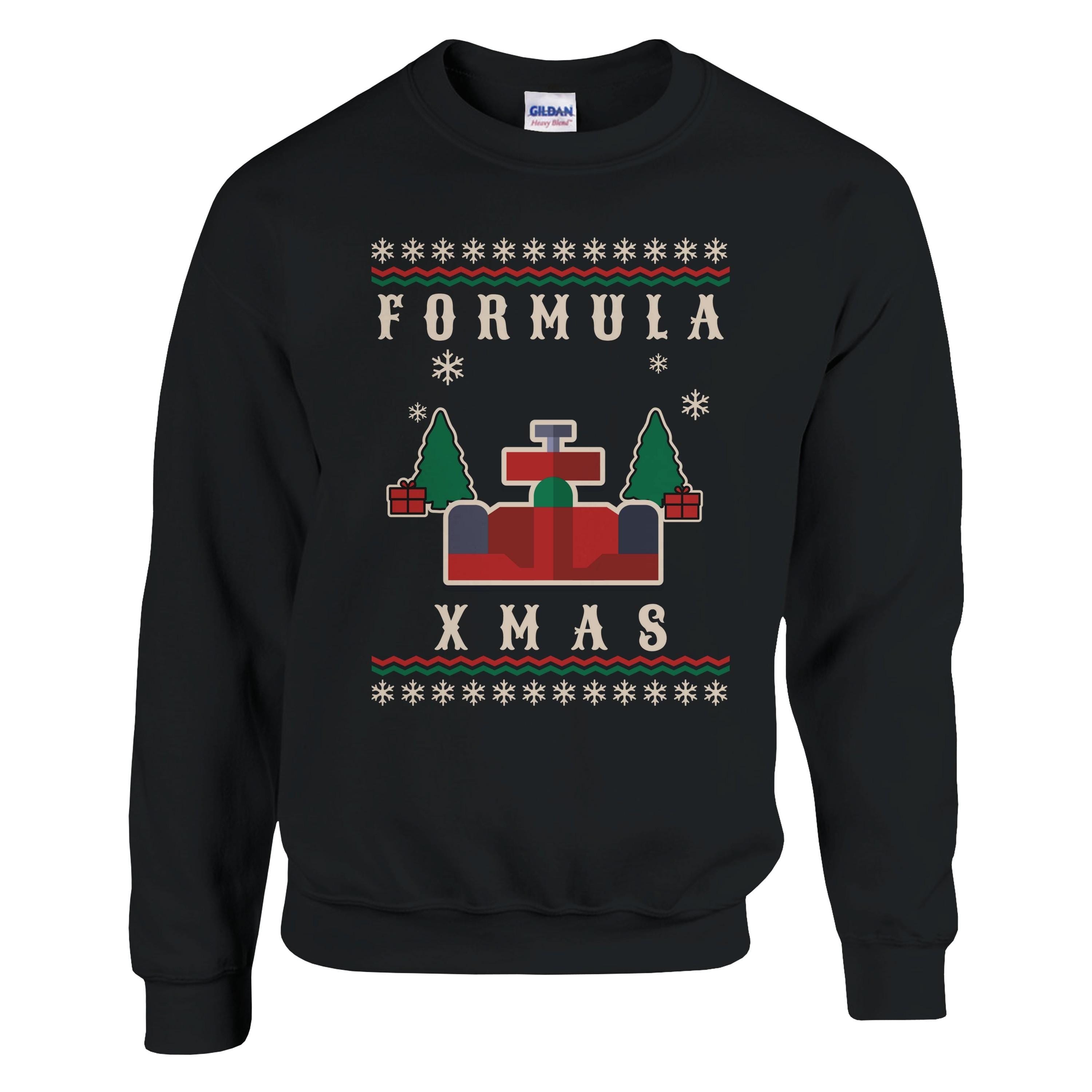 Formula Car Christmas Sweatshirt: Formula Xmas Pullover for Racing Fans