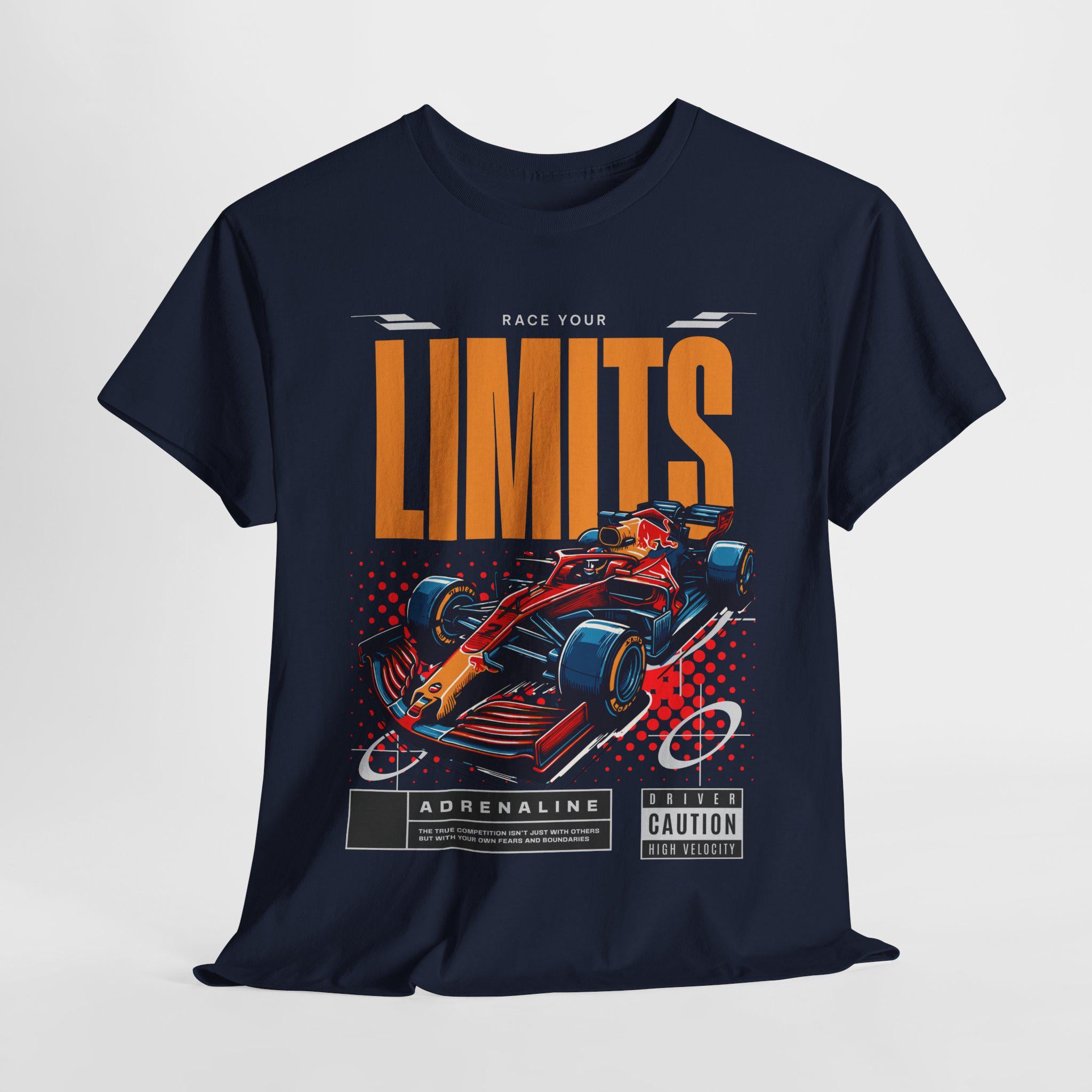 Formula Graphic Tee: Race Your Limits Motorsport Shirt