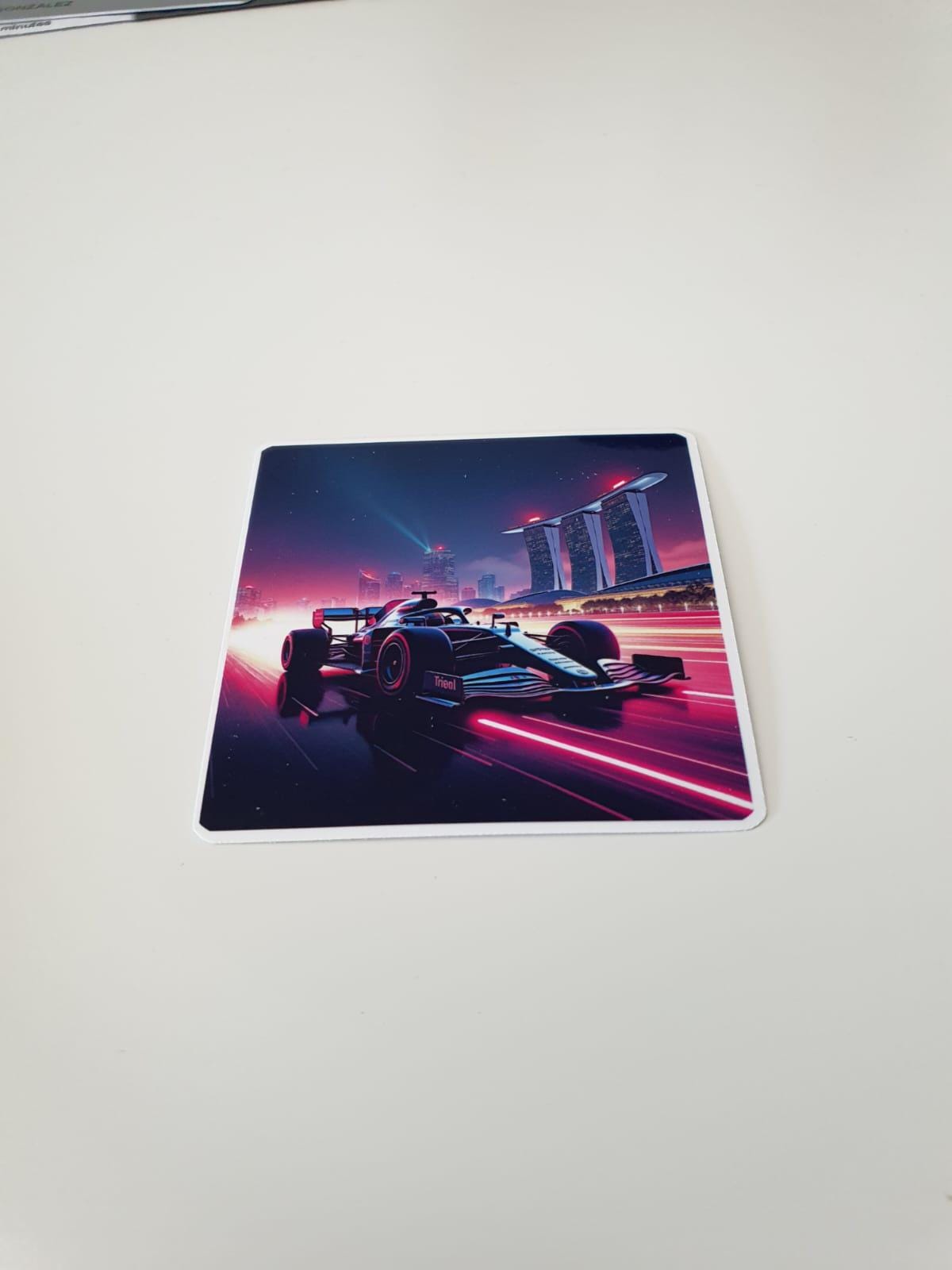 Formula Race Car Sticker: Motorsport Vinyl Decal, Grand Prix Art
