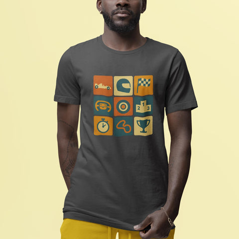 Retro Formula  Racing Icons T-Shirt: Vintage Motorsport Tee