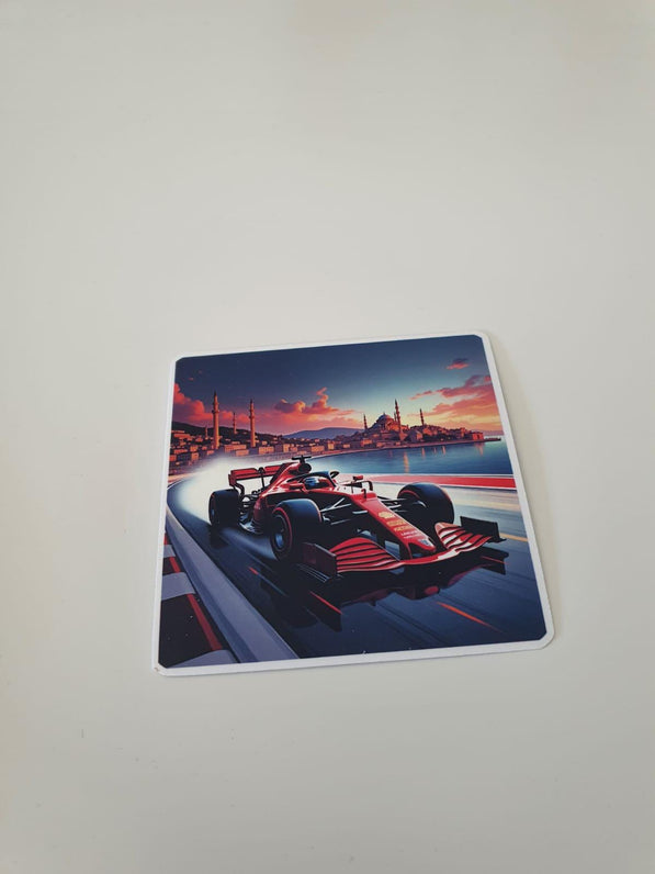 Formula Race Car Sticker: Motorsport Vinyl Decal, Grand Prix Art