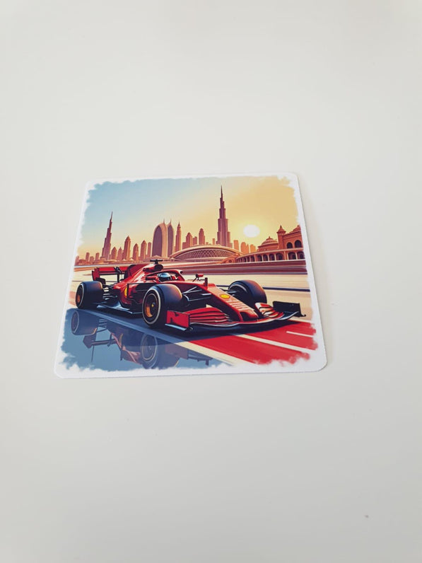 Formula Race Car Sticker: Motorsport Vinyl Decal, Grand Prix Art