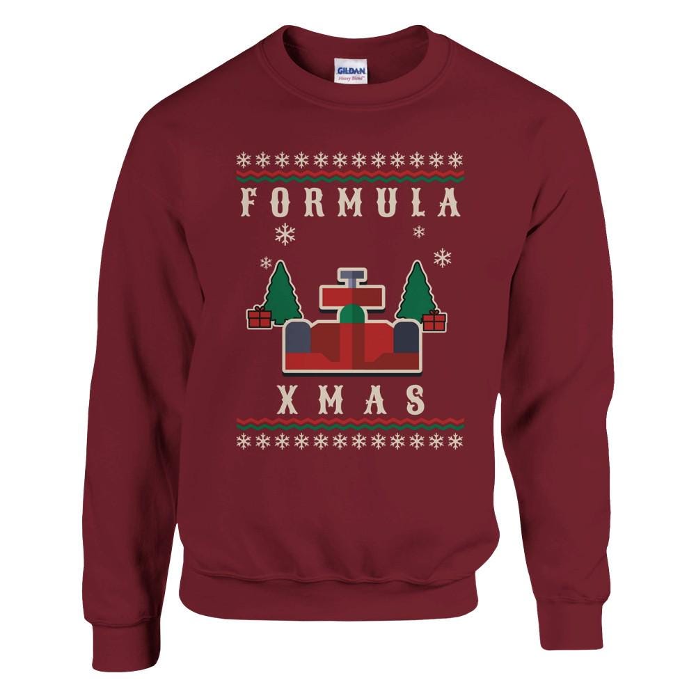 Formula Car Christmas Sweatshirt: Formula Xmas Pullover for Racing Fans