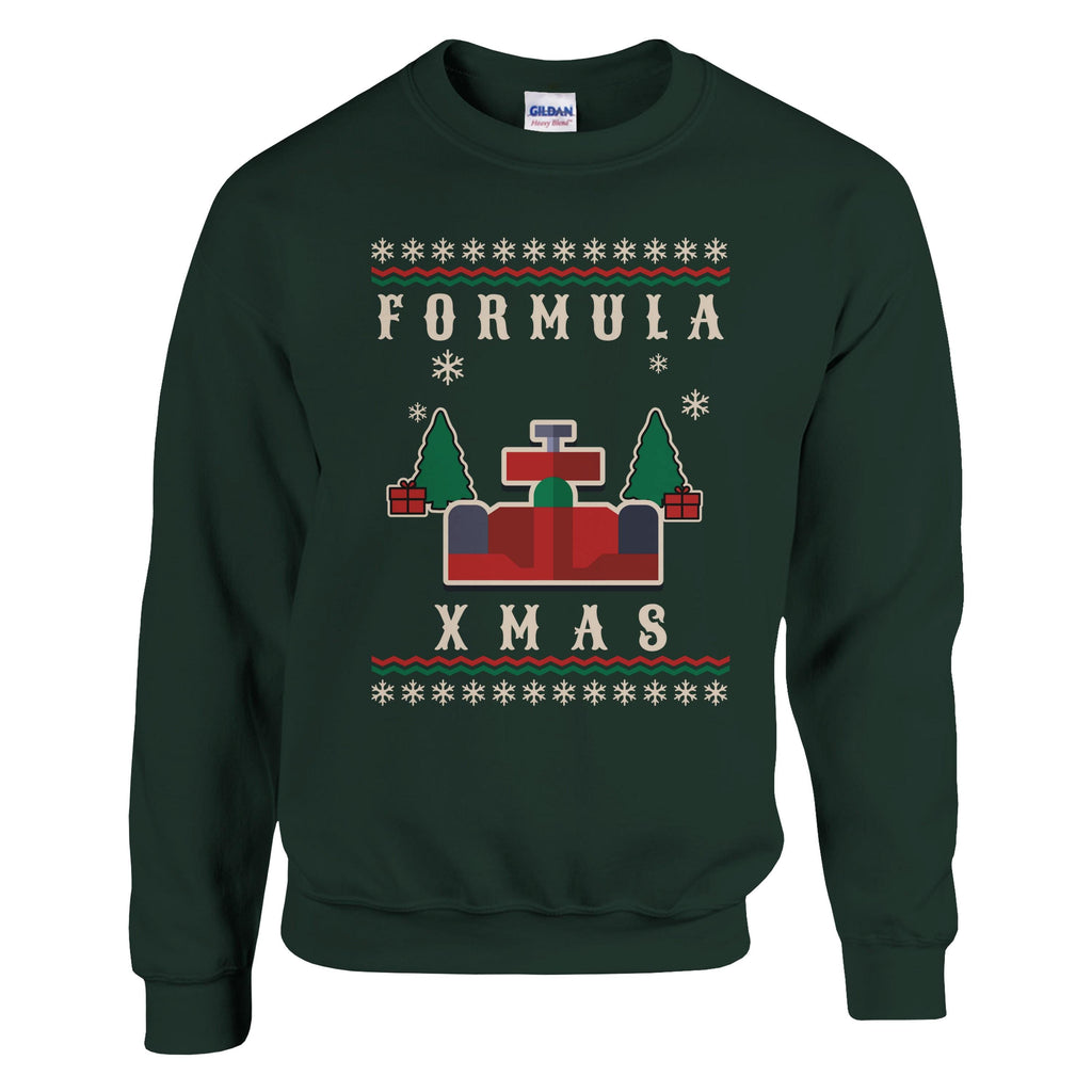 Formula Car Christmas Sweatshirt: Formula Xmas Pullover for Racing Fans
