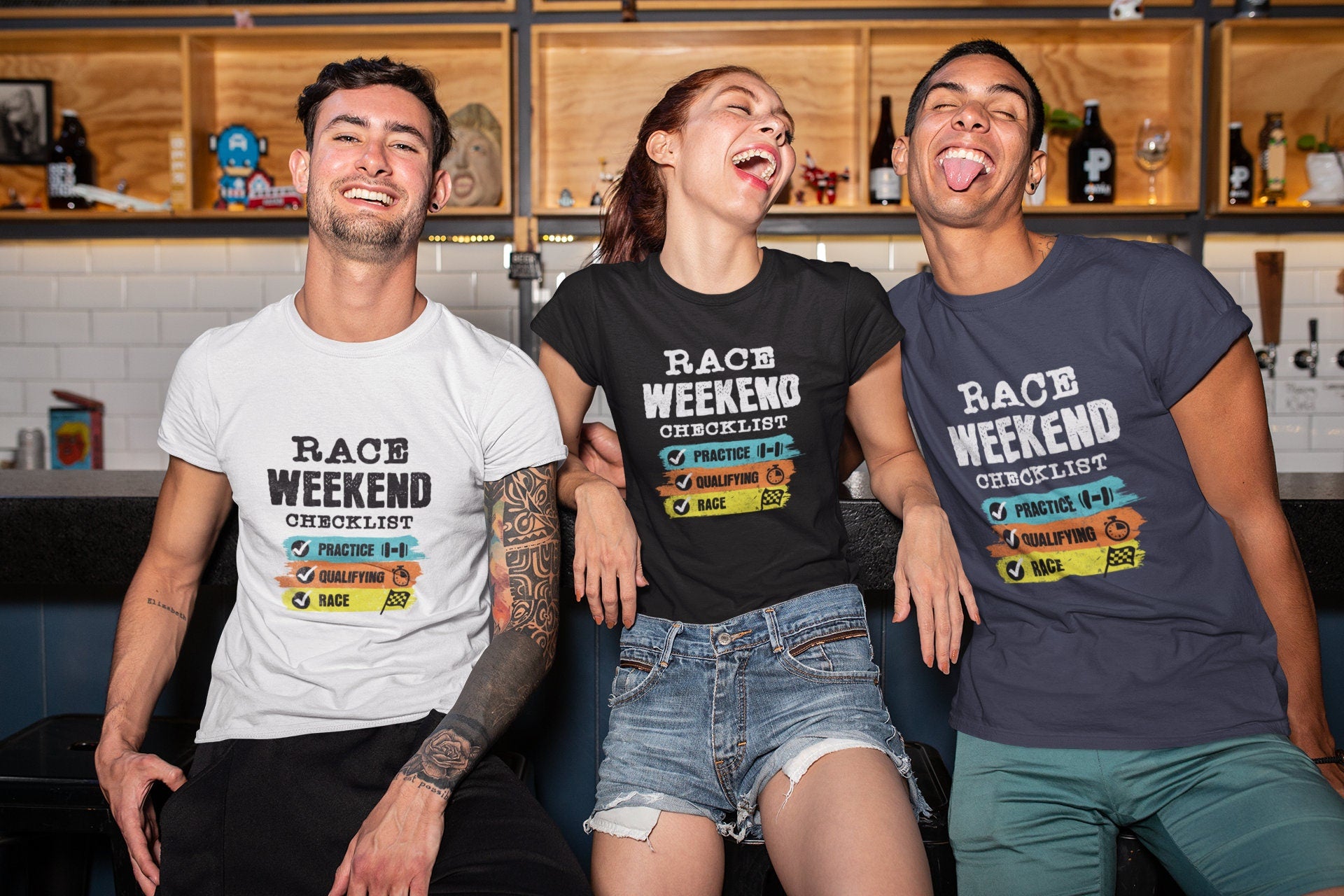 Formula Race Weekend Checklist T-Shirt: Gift for Motorsport Fans