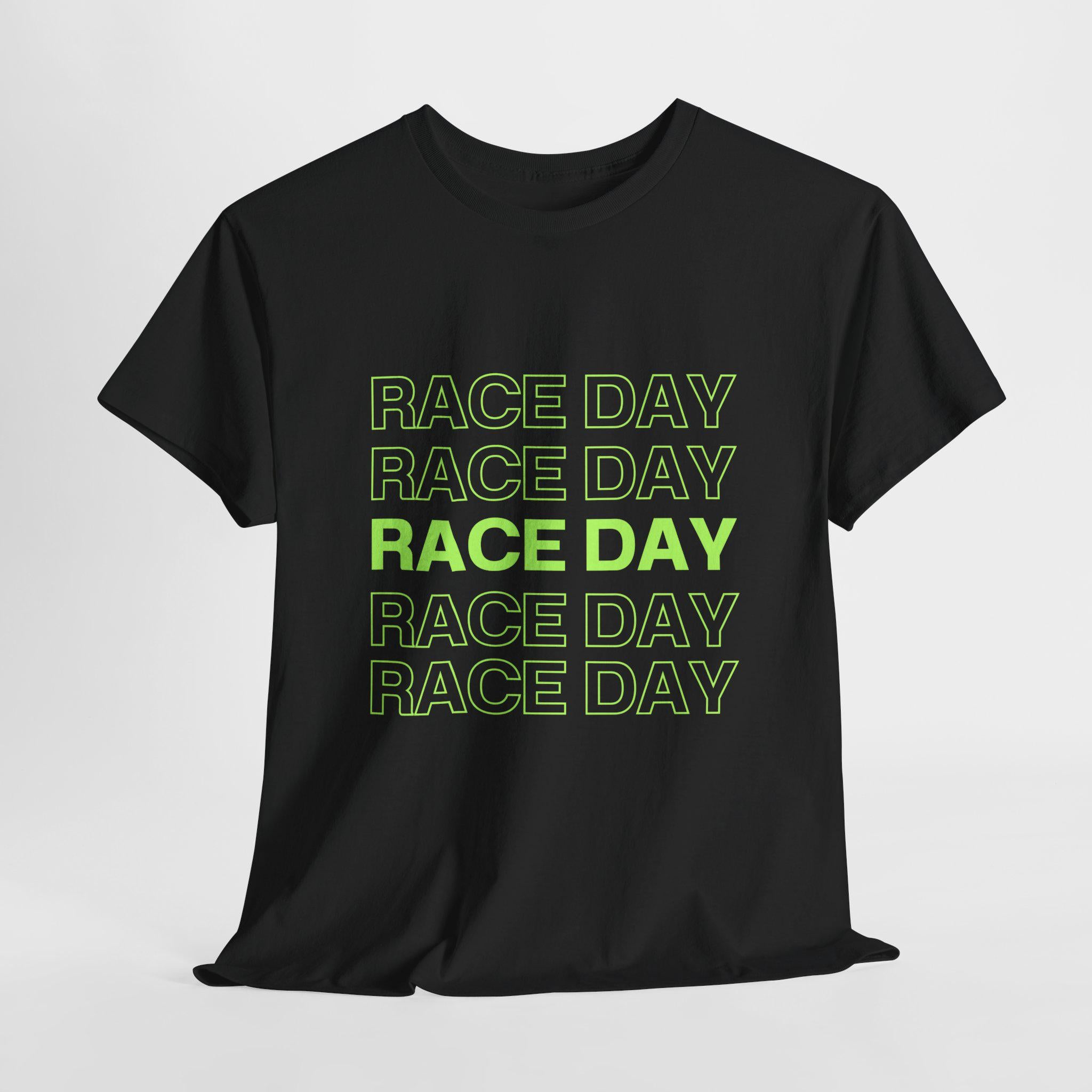 Race Day T-Shirt: Neon Motorsport Tee for F1 Fans