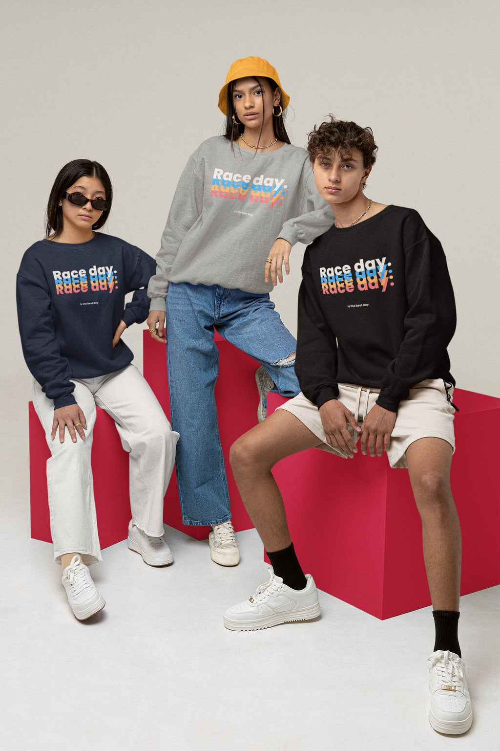 Colorful Race Day Graphic Sweatshirt: Unisex Hoodie for Motorsports Fans - F1LOVER