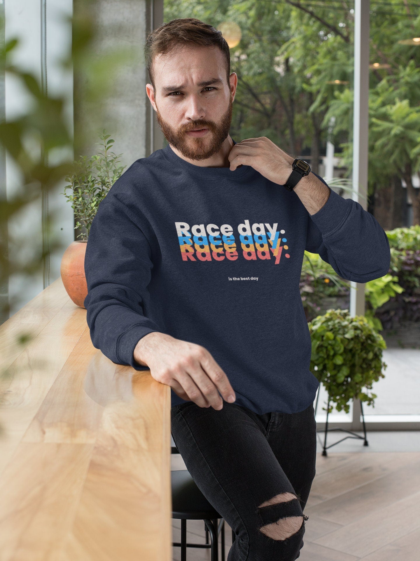 Colorful Race Day Graphic Sweatshirt: Unisex Hoodie for Motorsports Fans - F1LOVER