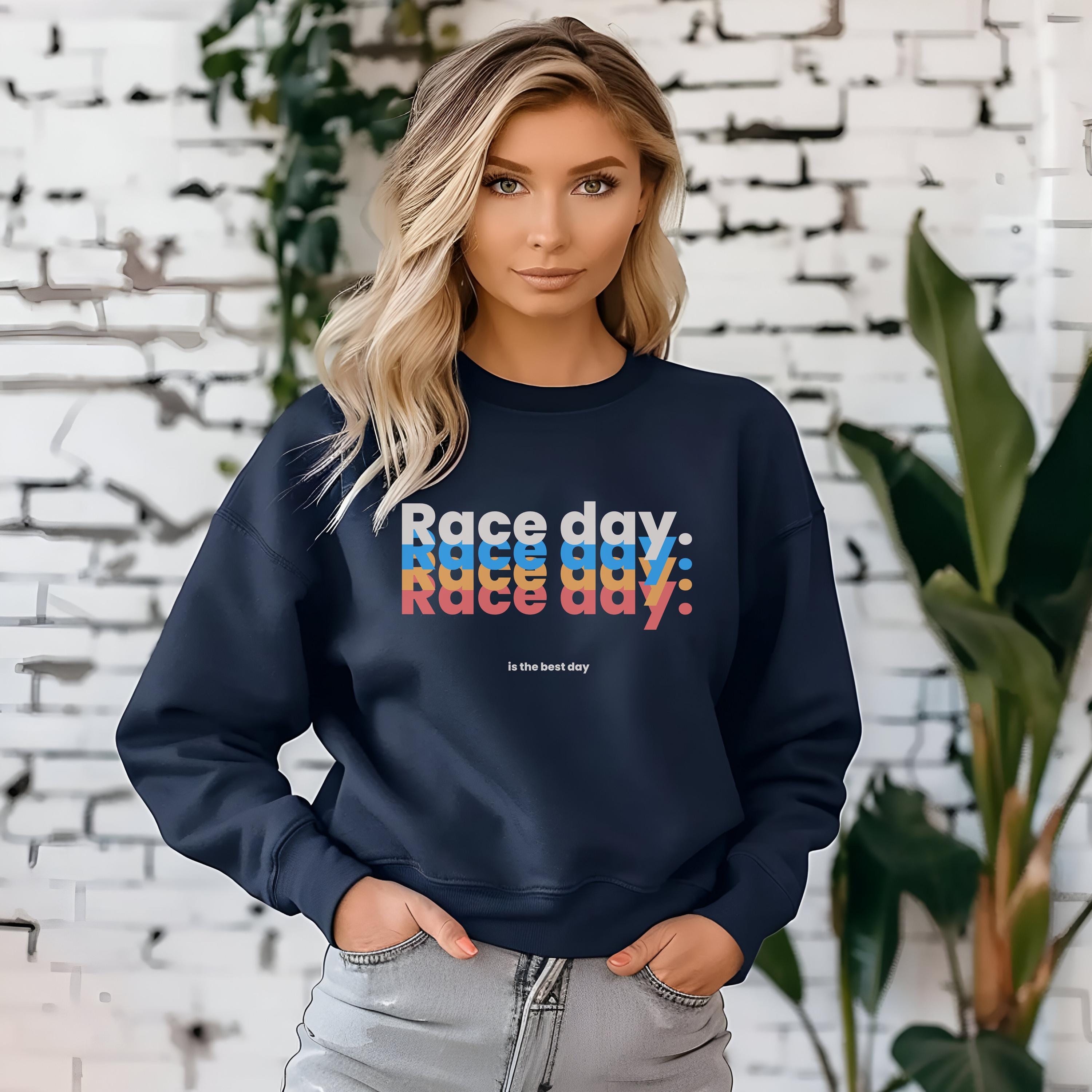 Colorful Race Day Graphic Sweatshirt: Unisex Hoodie for Motorsports Fans - F1LOVER