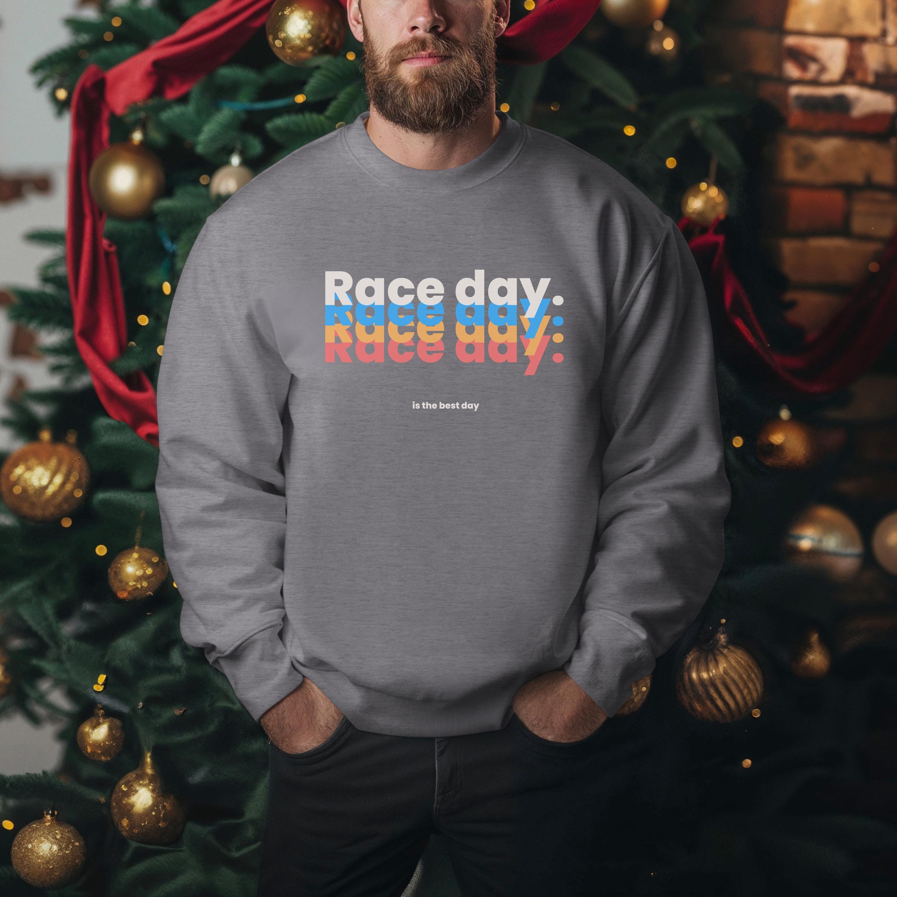 Colorful Race Day Graphic Sweatshirt: Unisex Hoodie for Motorsports Fans - F1LOVER