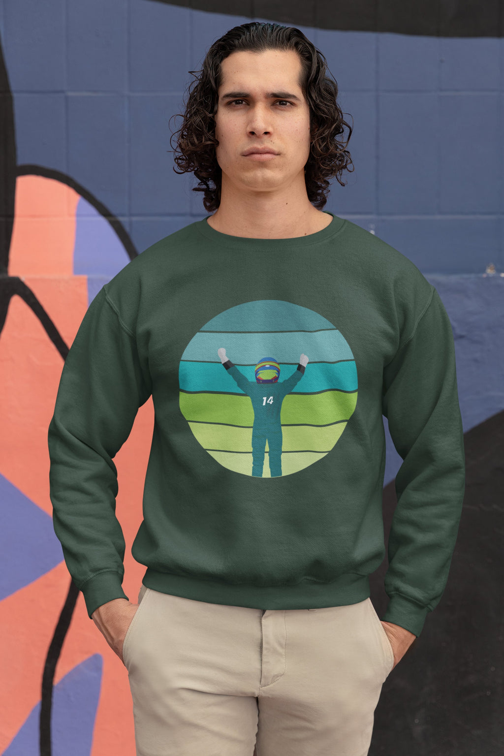 Fernando Alonso Sweatshirt: Vintage Unisex F1 Jumper for Formula 1 fans.