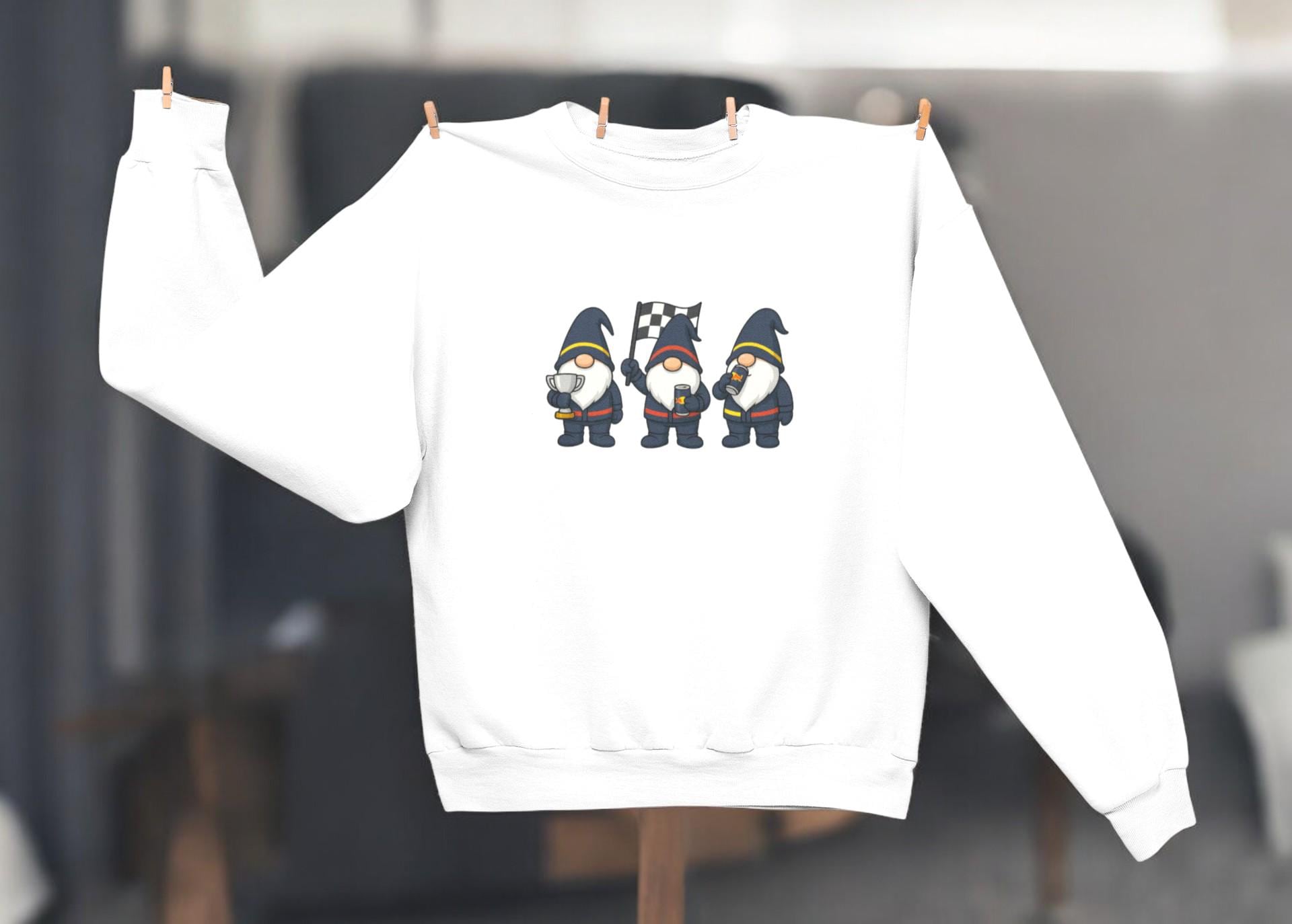 Racing Gnomes Christmas f1 Sweatshirt | Funny Motorsports Holiday Crewneck