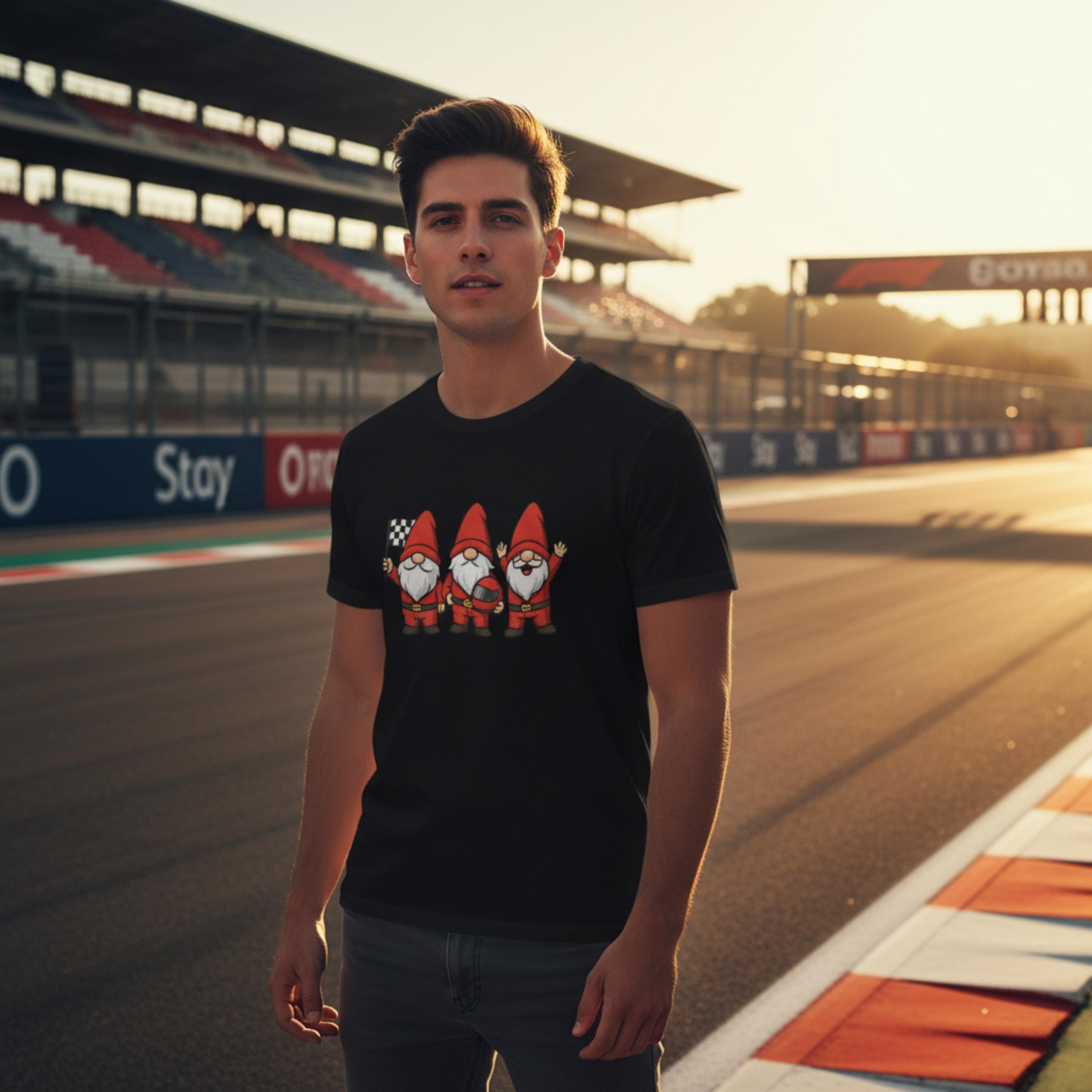 Racing Gnomes Christmas Sweatshirt | Cute Race Fan Holiday Crewneck | Funny Motorsports Shirt | Winter Racing Gift | Cozy Holiday Tee