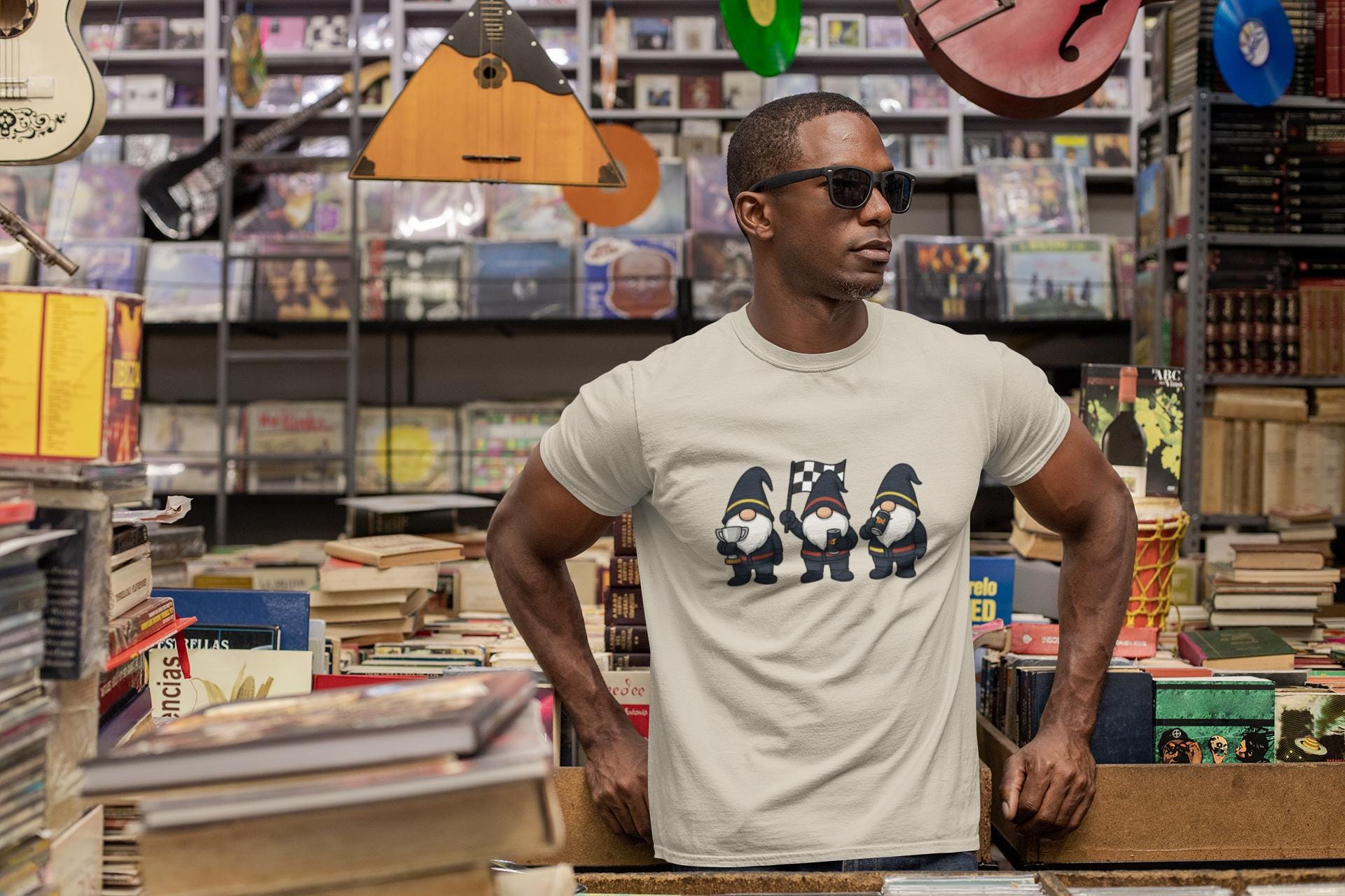 Racing Gnomes Christmas f1 t-shirt| Funny Motorsports Holiday Tee