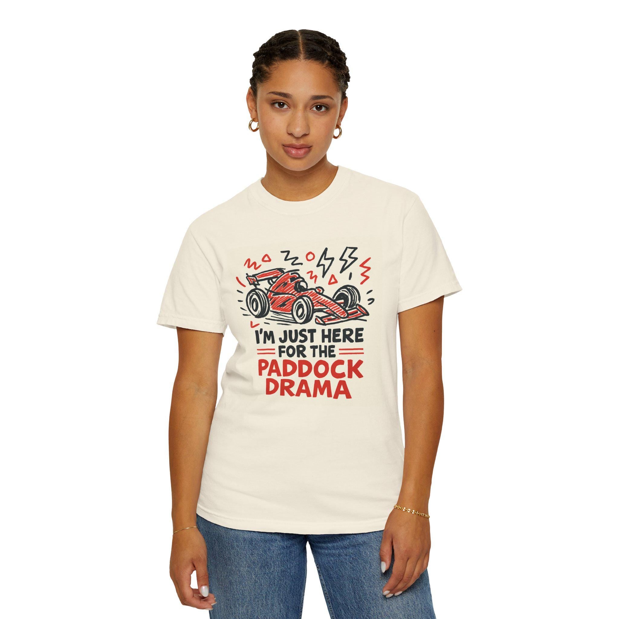 Paddock Drama Shirt, Funny Motorsport Tee, Race Weekend Outfit, Grand Prix Fan Gift, Racing Humour Top, Formula Style Apparel